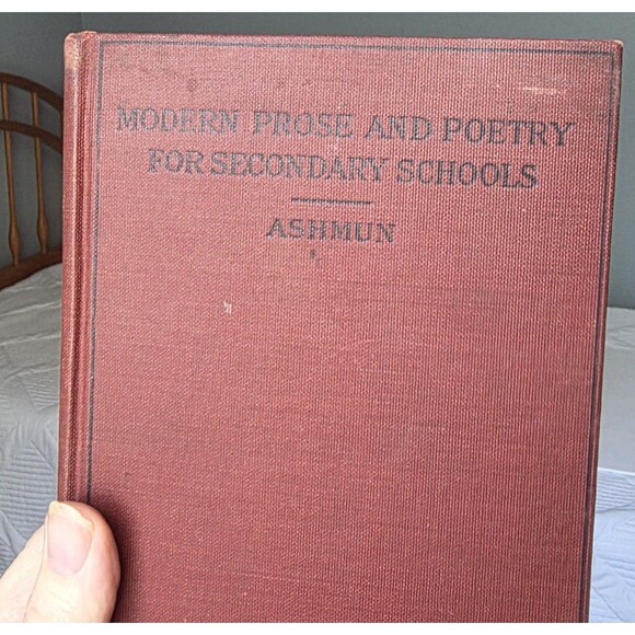 Modern Prose And Poetry For Secondary Schools Margaret Ashmun 1914 First Edition - Picture 1 of 11